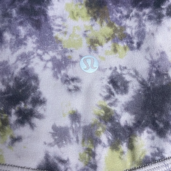 New Lululemon Align High Rise Tie Dye Mauve Grey Crop 21” - Picture 4 of 5